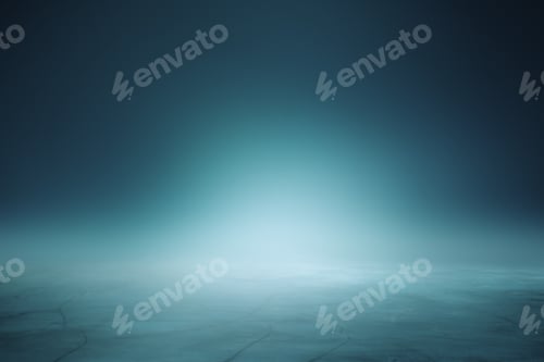 Preview: Empty Illuminated Blue Background. Spotlight Concept