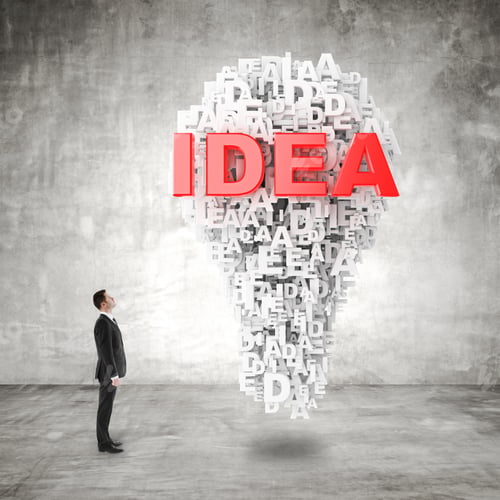 Preview: Businessman In Suit Looking To Idea Symbol