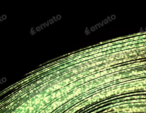 Preview: Creative Green Wave On Dark Background
