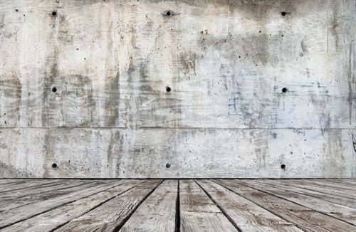 Preview: Rustic Concrete Wall and Wooden Planks Background