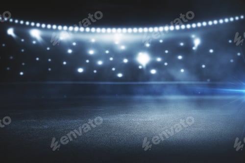 Preview: Creative Blurry Outdoor Asphalt Backdrop With Mist