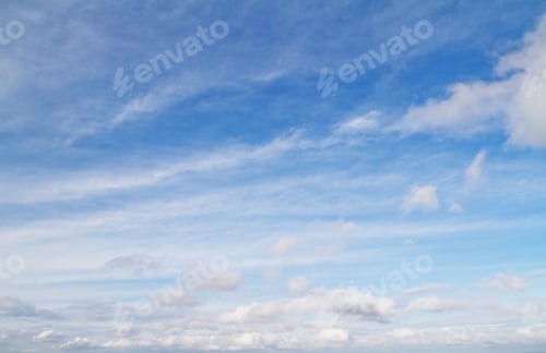 Preview: Blue Sky Background With Clouds