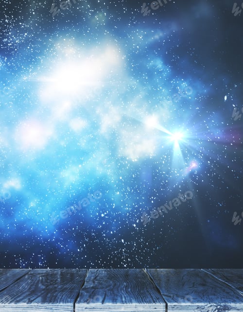 Preview: Creative Space Stage Backdrop. Art, Imagination And Creativity Concept