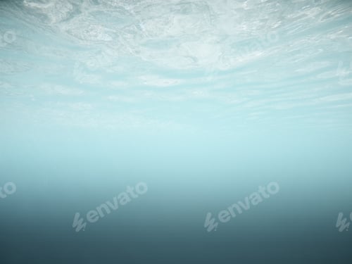 Preview: Abstract Underwater Background With Ripple And Daylight. Nature Concept. Copy Space