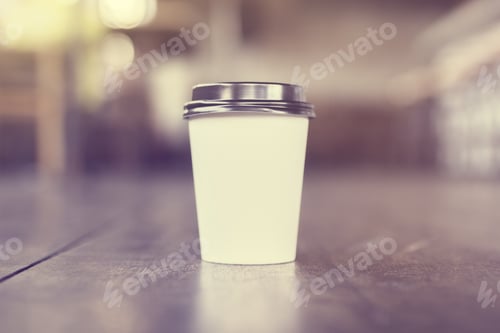 Preview: Cup Of Coffee To Go, Vintage Photo Effect