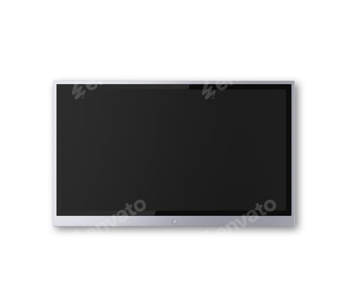 Preview: Wide Screen Tv On A White Background