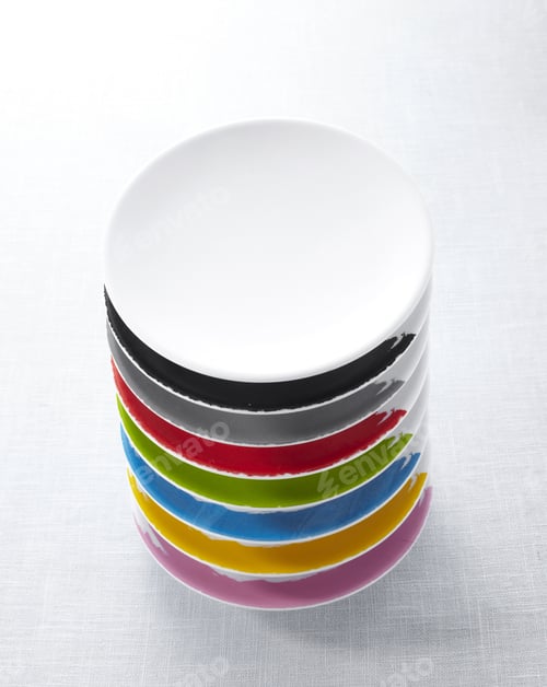 Preview: Empty Food Dishes On The Table