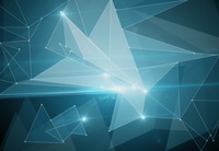 Preview: Abstract Connected Dots On Light Blue Background. Technology Concept