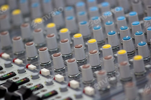 Preview: Controls Of Audio Mixing Console