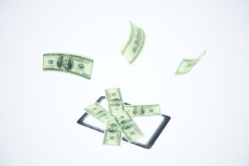 Preview: Digital Tablet With Way To Earn Money Online Concept