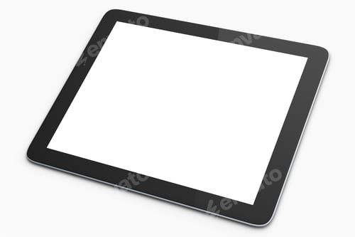Preview: Blank Touch Pad On A White Background