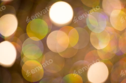 Preview: Abstract Background. Blurred Colorful Circles Bokeh Of Christmas Lights