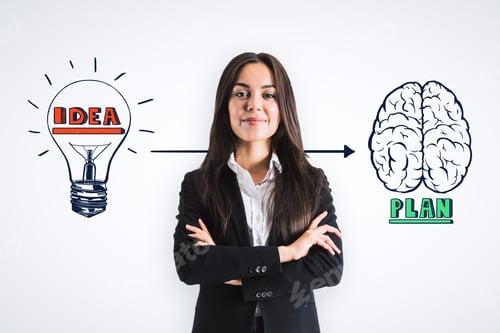 Preview: Idea to Plan: Brunette in Business Attire