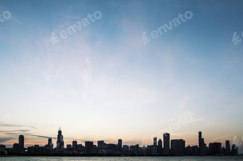 Preview: Beautiful Chicago Skyline At Sunrise