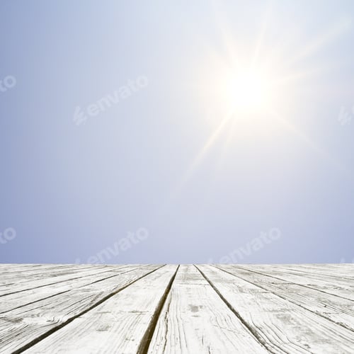 Preview: Wood Floor And Beautiful Shining Sun Background