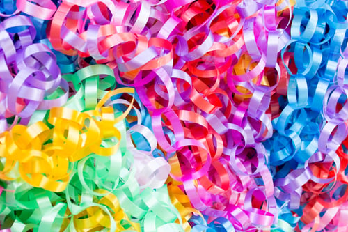 Preview: Colorful Curled Ribbons