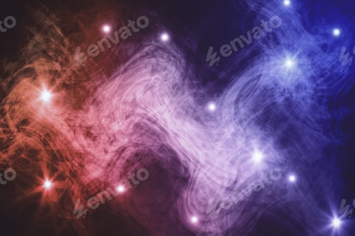 Preview: Pink Smoke With Shiny Spots Background