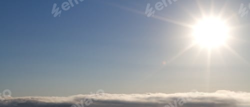 Preview: Beautiful Shining Sun Over Cloudscape