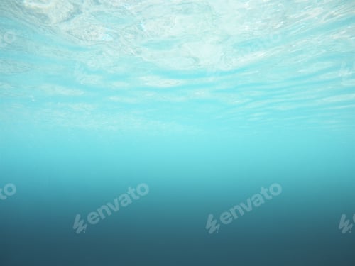 Preview: Abstract Underwater Background With Ripple And Daylight. Nature Concept. Copy Space