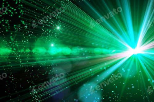 Preview: Glowing Green Space Background/Backdrop/Wallpaper