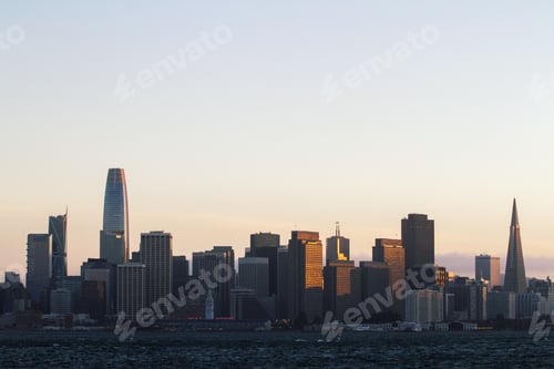 Preview: Beautiful San Francisco Skyline At Sunset