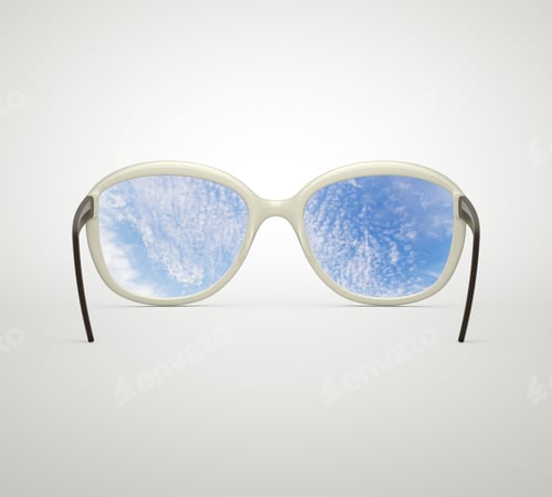 Preview: Black Glasses Looking To Blue Sky