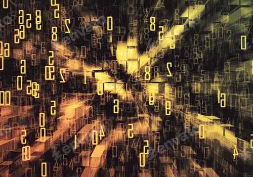 Preview: Abstract Sepia Backdrop With Digits. Technology Concept