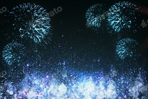 Preview: Creative Firework Background. Festive Celebration Concept