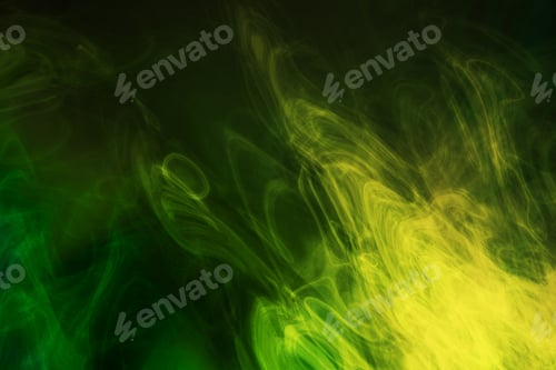 Preview: Green And Yellow Smoke Background