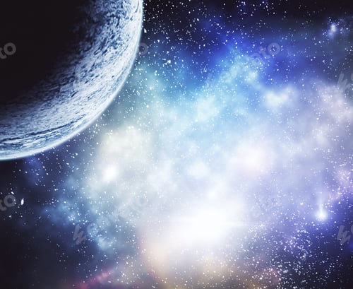 Preview: Creative Moon In Space Wallpaper