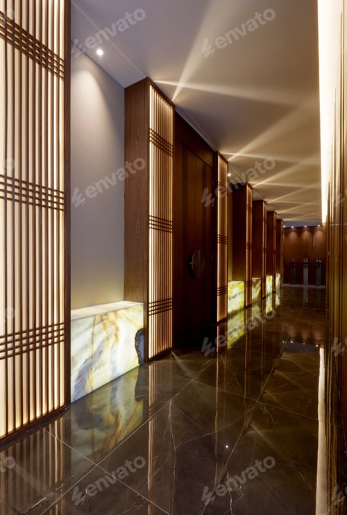 Preview: Modern Chinese Style Office, Beautiful Aisle
