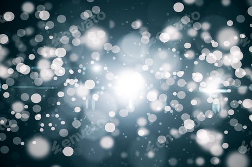 Preview: Abstract Background With White Circles And Spots. 3D Rendering