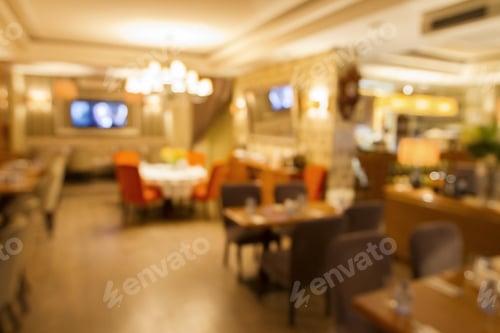 Preview: Modern Restaurant Interior In Blur