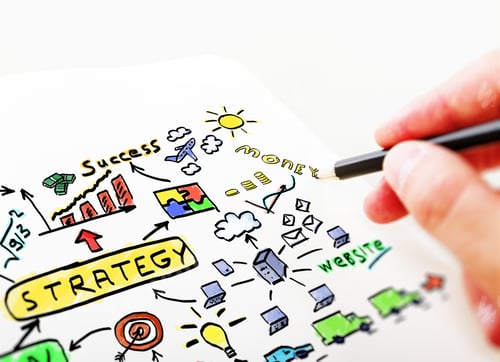 Preview: Businessman Drawing In A Notebook Business Plan