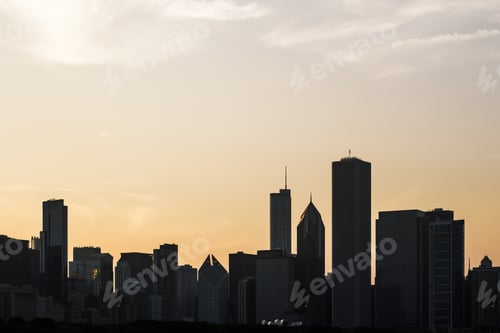 Preview: Beautiful Chicago Skyline At Sunrise