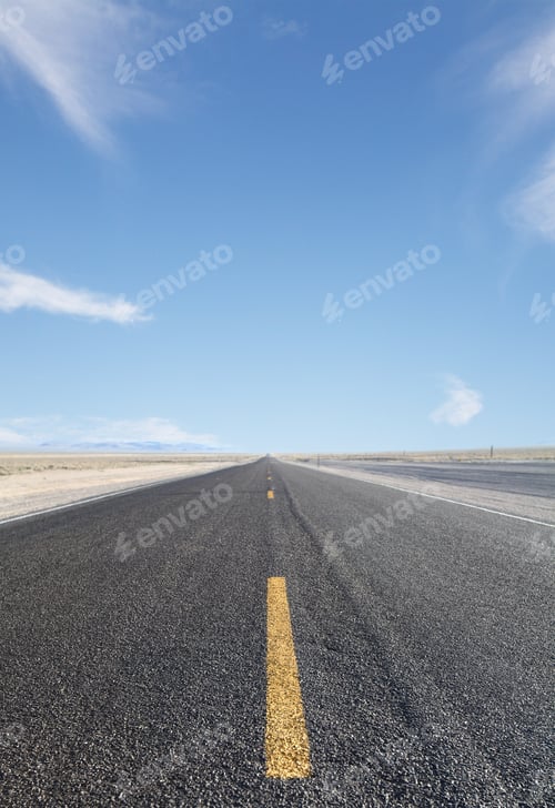 Preview: Big Road With Yellow Arrow