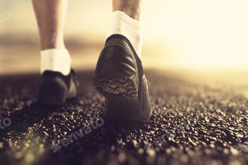 Preview: Runner Feet At Sunrise