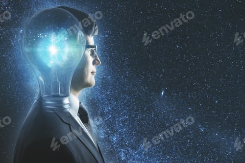 Preview: Innovative Mind Conceptualized as a Glowing Lightbulb