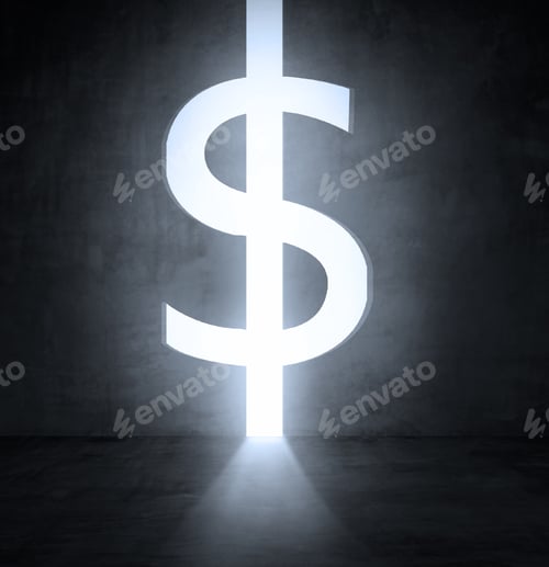 Preview: Wall With Hole In Form Dollar