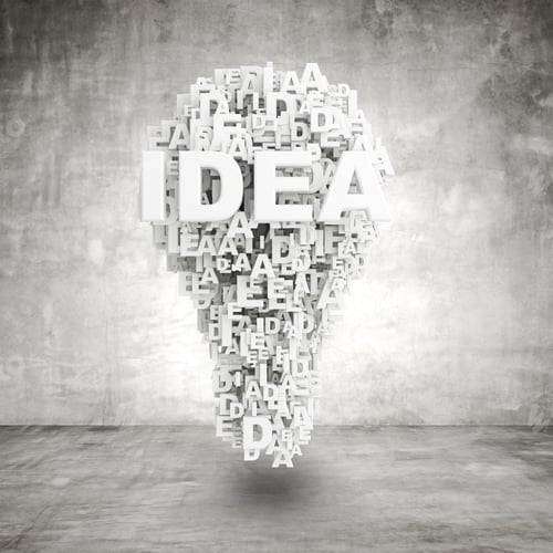 Preview: Business Concept Made With Words Drawing A Bulb