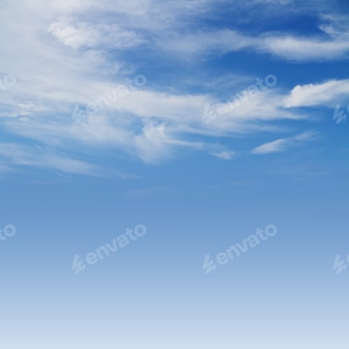Preview: Beautiful Blue Sky Background With Space For Your Text