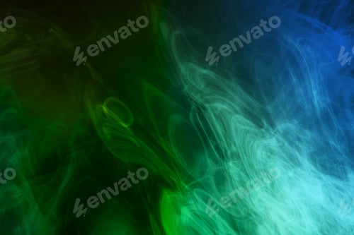 Preview: Green And Blue Smoke Background