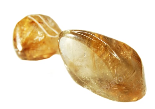 Preview: Rutilated Quartz Semigem Crystals Geological Mineral Isolated