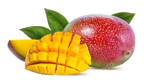 Preview: Mango Fruit Isolated On White Background