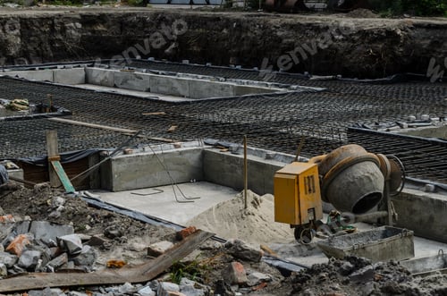 Preview: Framework For The Concrete Foundation Of New Building
