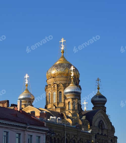 Preview: Church Of The Assumption Of The Blessed Virgin On Vasilievsky Island In St. Petersburg, Russia.