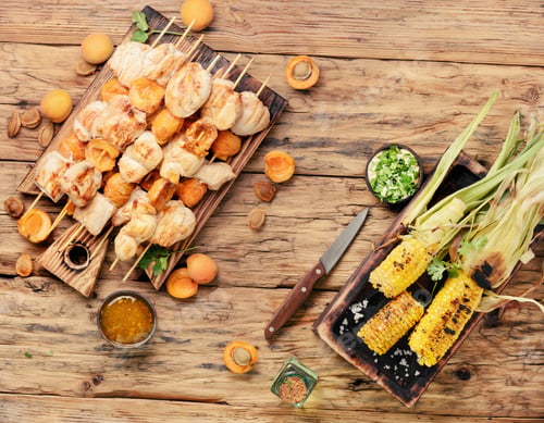 Preview: Spicy Marinated Turkey Meat Grilling, Barbecue.Bbq.American Food