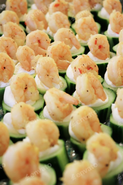 Preview: Prawn And Cucumber Canapes