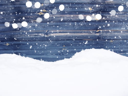 Preview: Christmas Background On Old Wooden Board