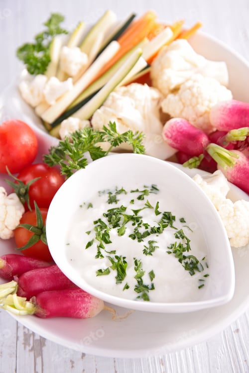 Preview: Fresh Vegetables With Dip